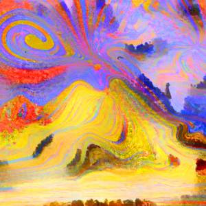 Il mio Vesuvio in stile Monet Il mio Vesuvio in stile Monet