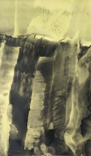 Masri - Landscape  1 - olio su carta - 29 x 48