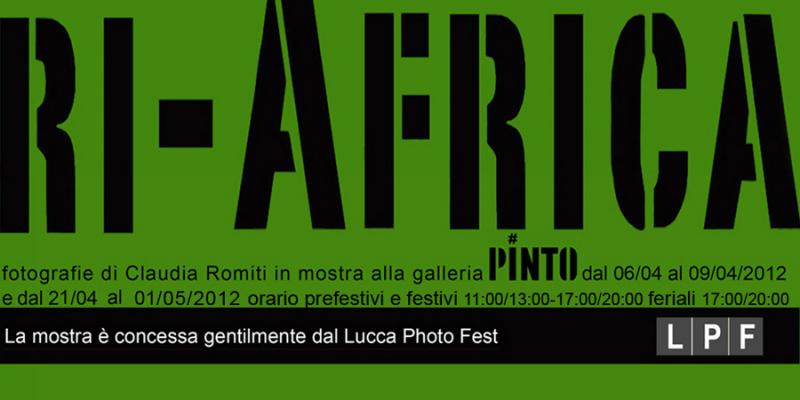 ri-Africa Progetto fotografico di Claudia Romiti, ha vinto il I premio Contest-LDPF 09/2009 Finalista nella selezione Descubrimientos-PhotoEspaña 2010 in mostra alla Galleria PINTO (LU) dal 04/2012 e alle Gallerie FNAC di Napoli fino al 16 Aprile 2012 ri-Africa Progetto fotografico di Claudia Romiti, ha vinto il I premio Contest-LDPF 09/2009 Finalista nella selezione Descubrimientos-PhotoEspaña 2010 in mostra alla Galleria PINTO (LU) dal 04/2012 e alle Gallerie FNAC di Napoli fino al 16 Aprile 2012