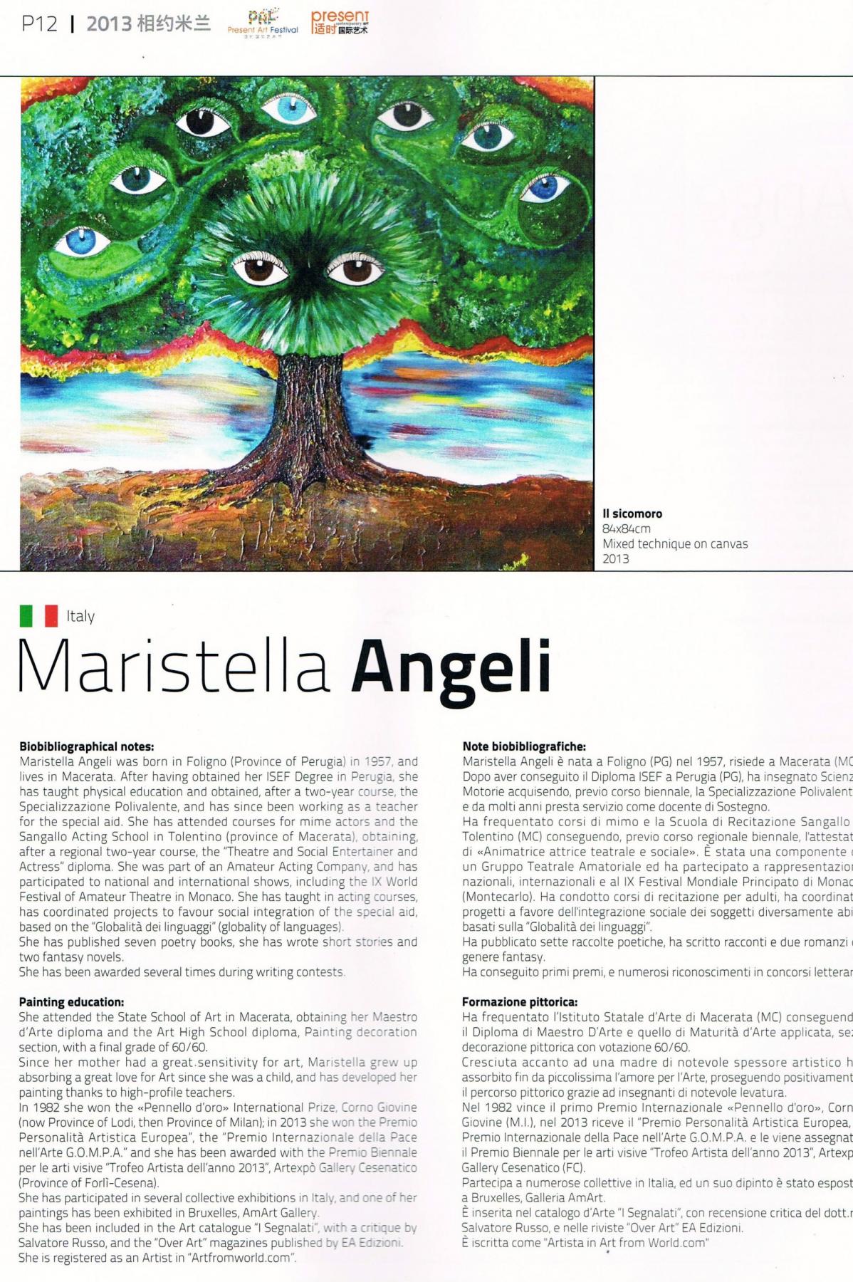 Maristella Angeli inserted in the Catalogue of Art Meeting in Milan Maristella Angeli inserted in the Catalogue of Art Meeting in Milan