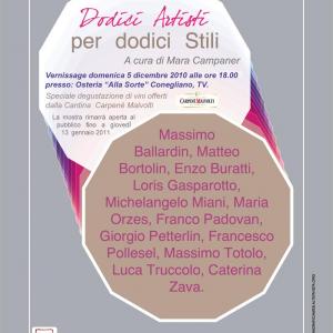 12 artisti per 12 stili 12 artisti per 12 stili