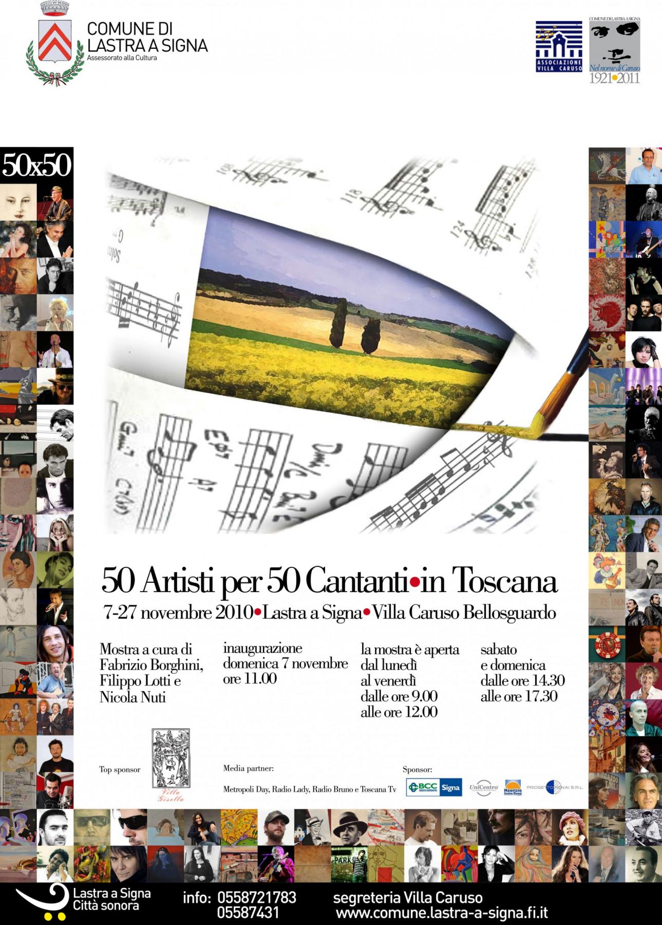 "50 PITTORI toscani per 50 CANTANTI toscani" "50 PITTORI toscani per 50 CANTANTI toscani"