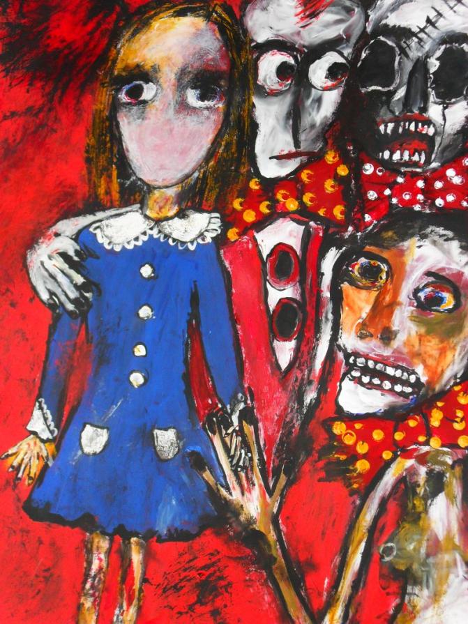 -You are not alone-Acryl auf Karton,70 x 50 cm