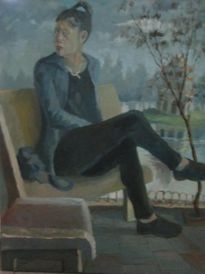 Pitiful eyes at Hanoi Lake