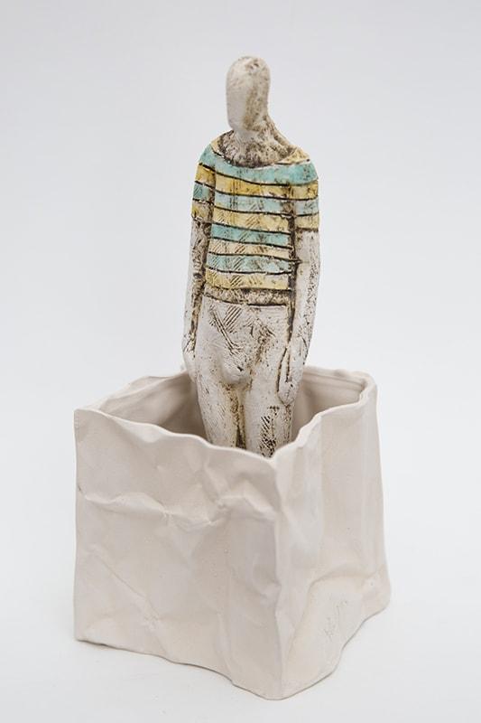 Man in a bag by Fotos Demetriou