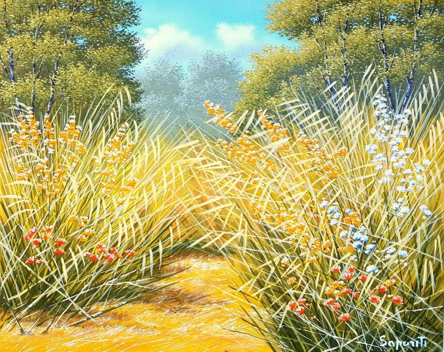 Marco Saporiti - Inoltrarsi - olio su tela - 50 x 40 Marco Saporiti - Inoltrarsi - olio su tela - 50 x 40