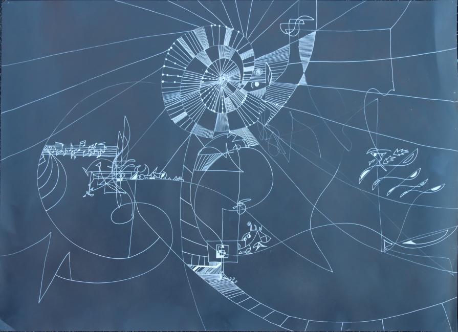 spider -web drawing no3