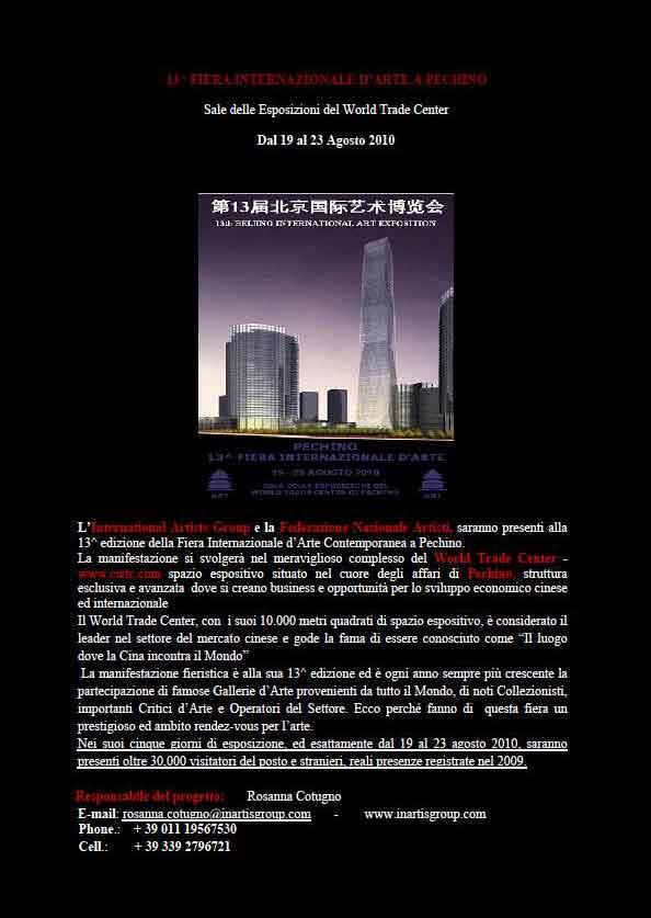 Luana Raia è alla13^ edizione della Fiera Internazionale d’Arte Contemporanea a Pechino.