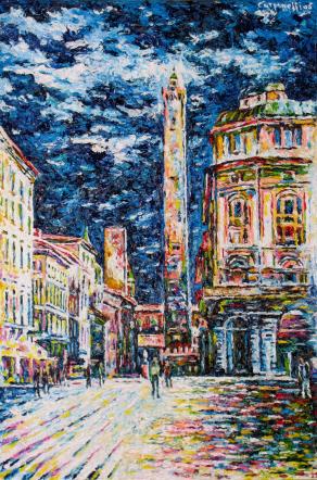 Bologna: Via Rizzoli di notte II