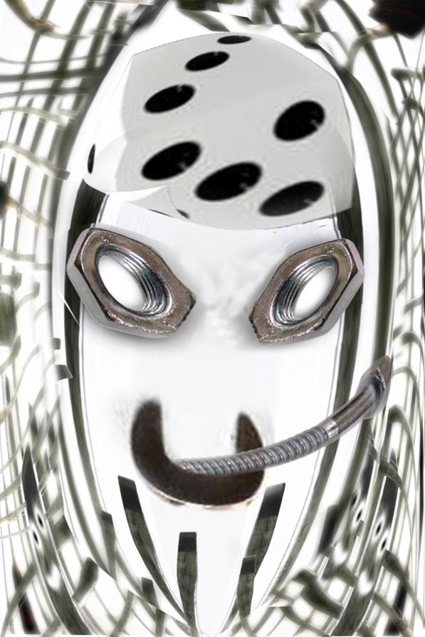 faccia da bullone...