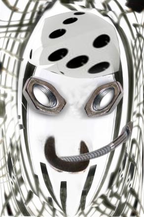 faccia da bullone...