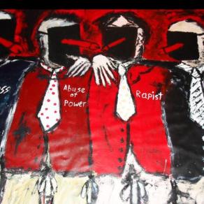 -We stick together.We offenders-Acryl auf Tuch,160 x 125 cm