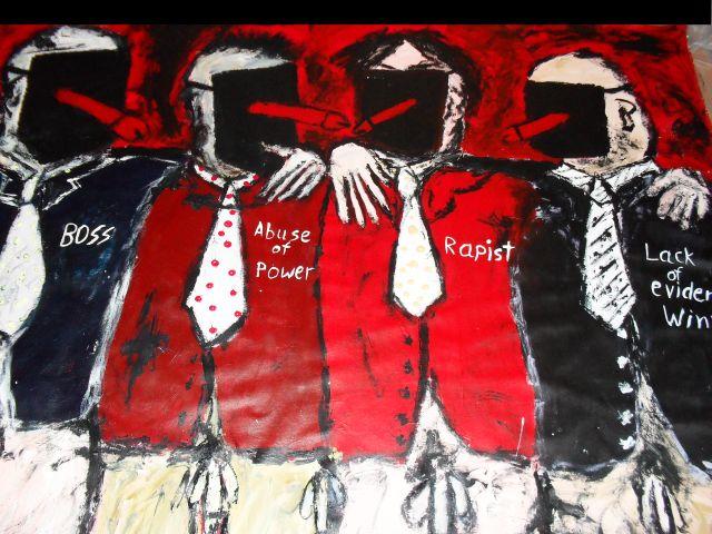 -We stick together.We offenders-Acryl auf Tuch,160 x 125 cm