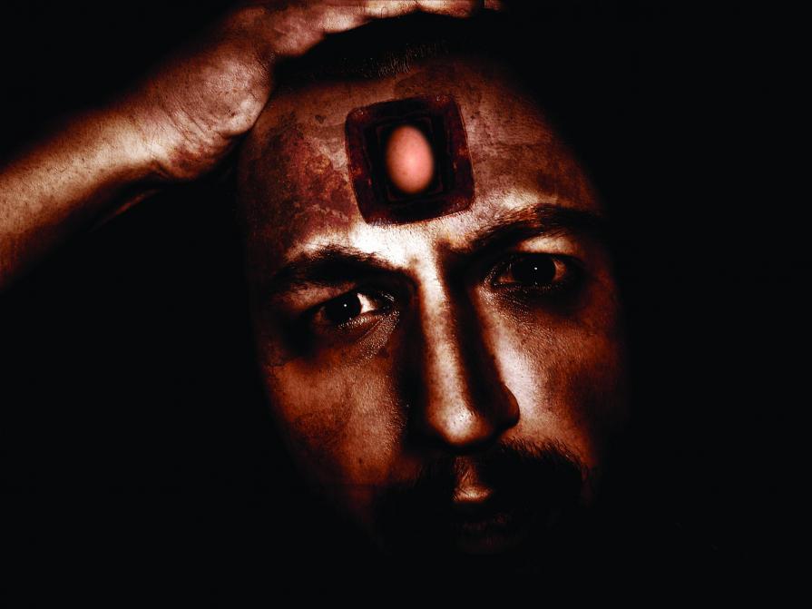 Egg in the hanging head