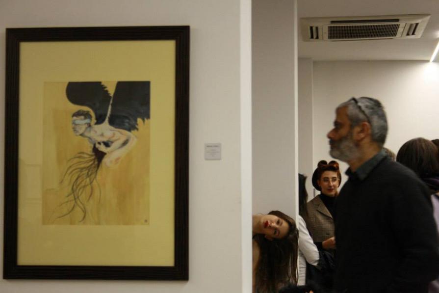 evento di TeatroDanza durante la mostra "extrAAngel - under the wings"