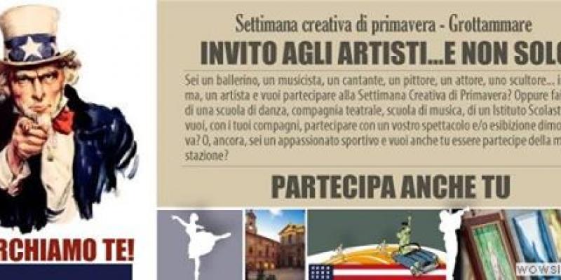 Spring creativity contest - call for artists in Grottammare (AP) Spring creativity contest - call for artists in Grottammare (AP)