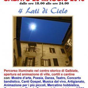 4 lati di cielo/l'arte in villa 4 lati di cielo/l'arte in villa