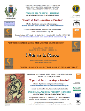 Locandina Mostra "I gatti di Gatti" al Palazzo Comunale di Soresina (CR) Locandina Mostra "I gatti di Gatti" al Palazzo Comunale di Soresina (CR)