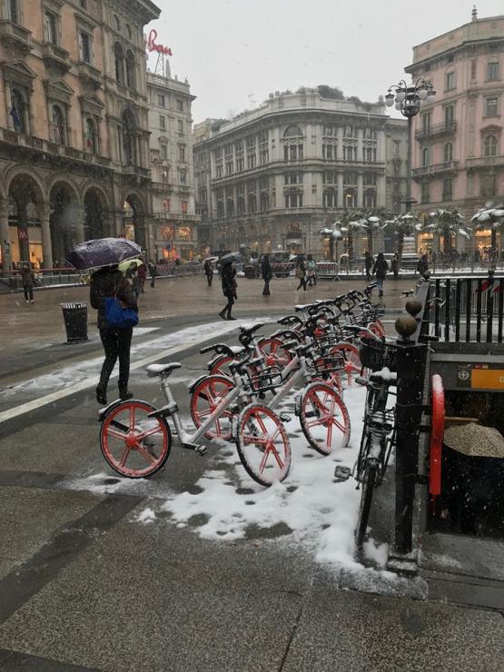  . . E' ARRIVATA LA NEVE A MILANO !!!! 1 MARZO 2018 - 2 -