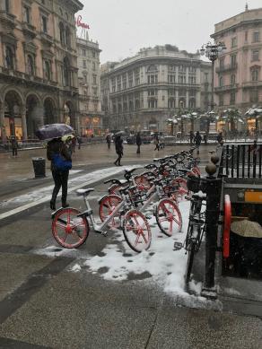  . . E' ARRIVATA LA NEVE A MILANO !!!! 1 MARZO 2018 - 2 -