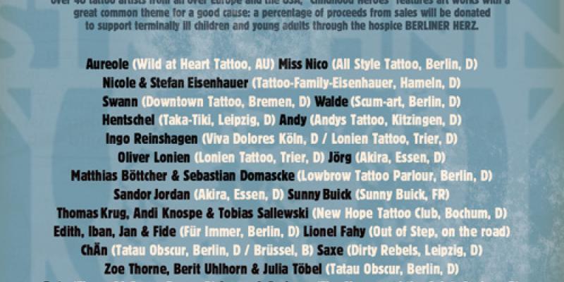 CHILDHOOD HEROES – Helden der Kindheit: A benefit exhibtion for the children's hospice BERLINER HERZ.