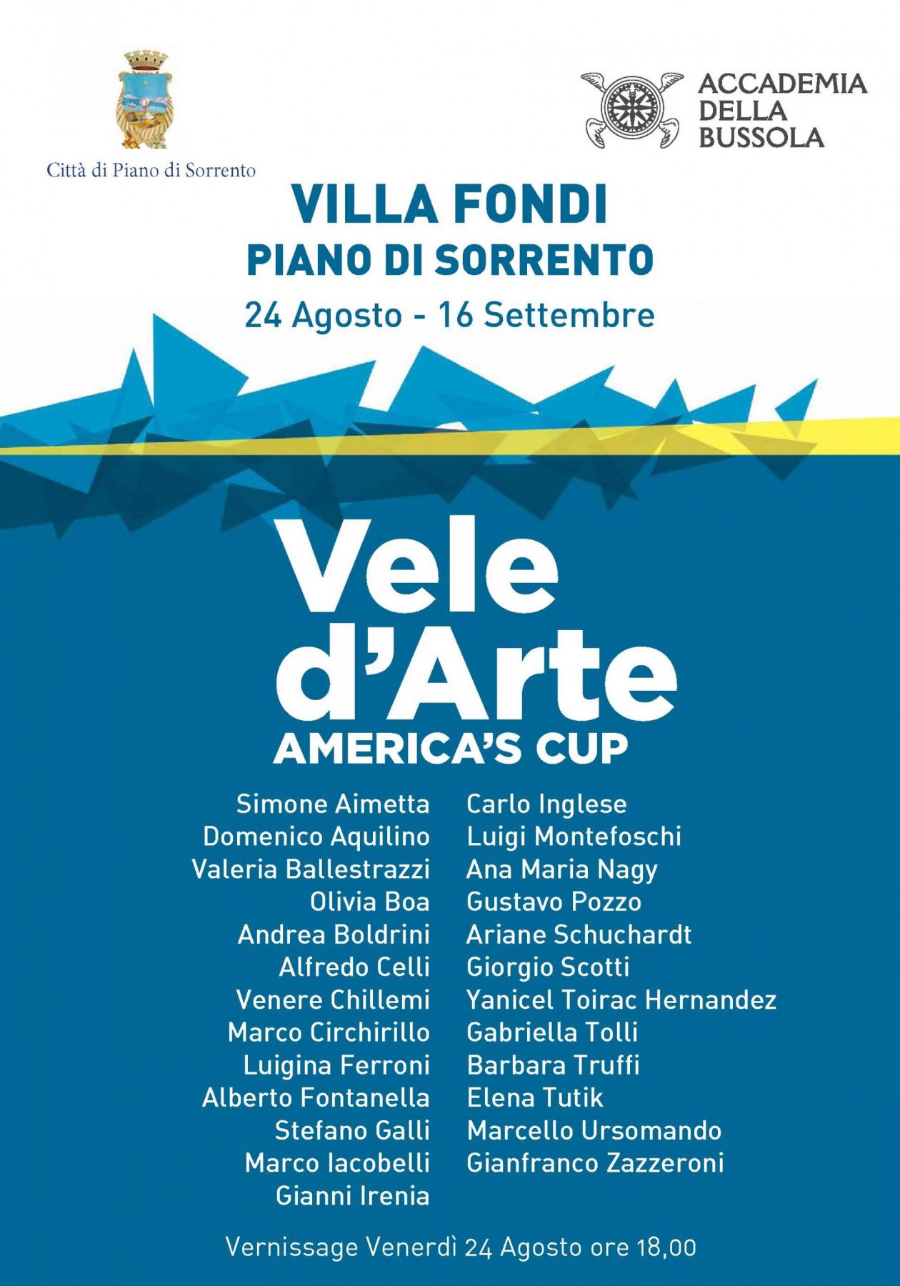 VELE D’ARTE A VILLA FONDI – PIANO DI SORRENTO