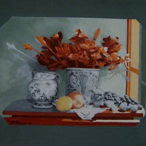 Natura Morta con Brocca e Agrumi