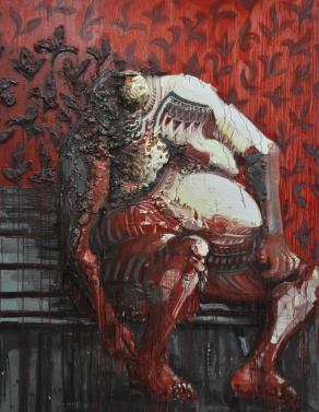 il grosso uomo rosso