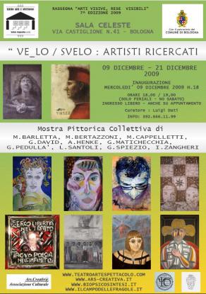 Locandina Mostra Collettiva Ve_lo/Svelo in Sala Celeste Bologna Locandina Mostra Collettiva Ve_lo/Svelo in Sala Celeste Bologna