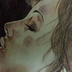 N57  Biro nera arancione viola verde rossa