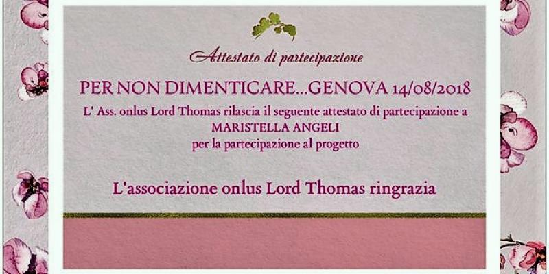 “Per non dimenticare… Genova”