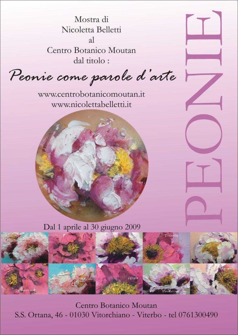 Peonie come poarole d'arte