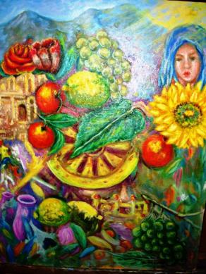 profumi e sapori della Sicilia, opera etichettata per vini DOC.