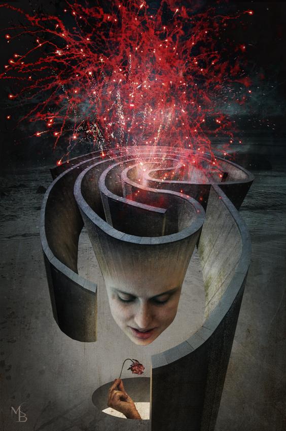 The desperate illusion of a rejected lover