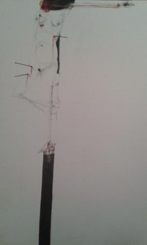 S. Sebastiana - Tecnica mista su carta 2015