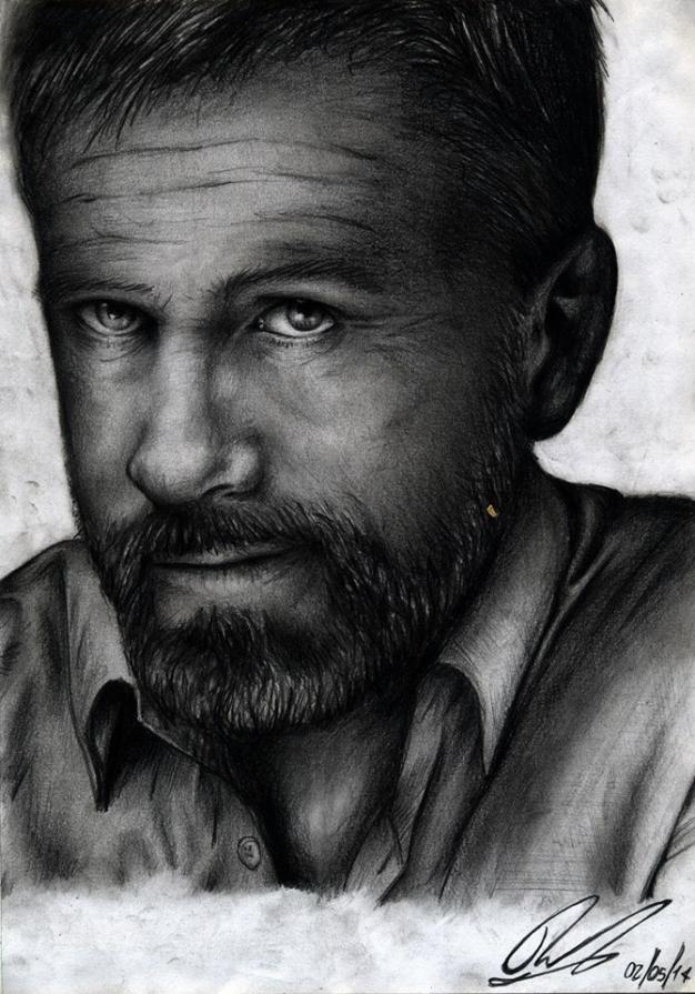 Christoph Waltz - ritratto a matita