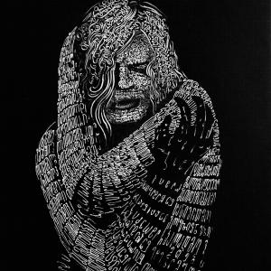 Georgian calligramme by Alexander Aquarius