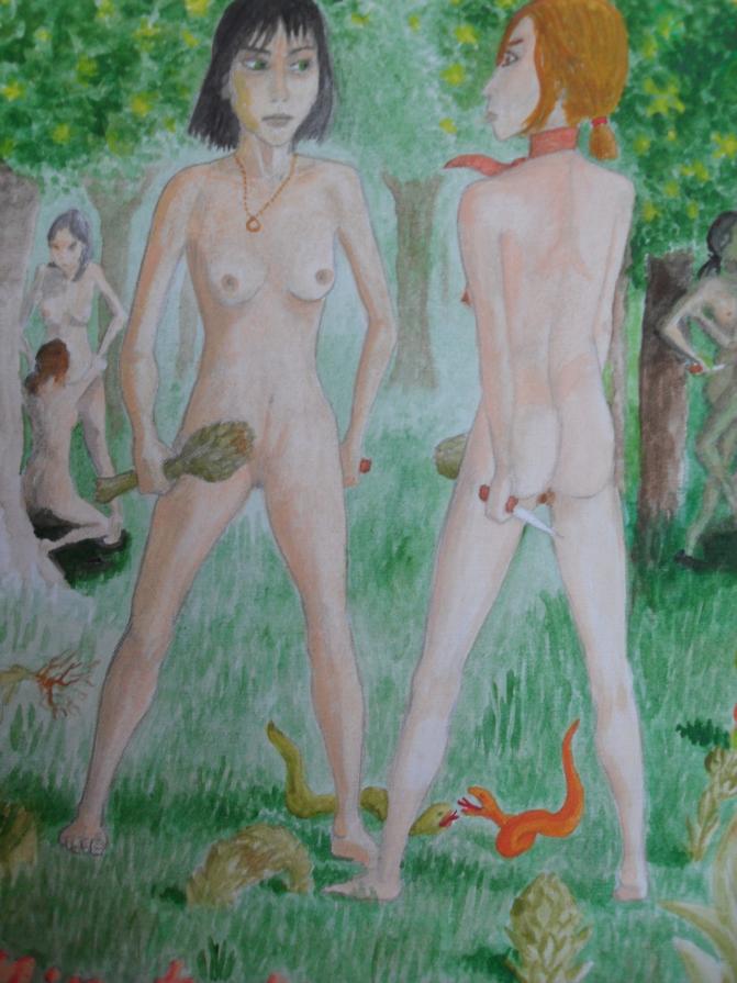 Minute Divinità e fiori selvatici - Ninfe selvatiche - Samira e Sabella (particolare)