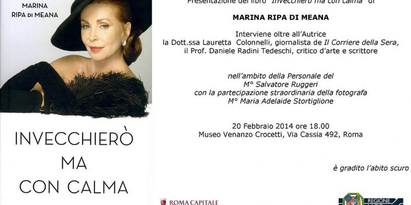 Marina Ripa di Meana ospite nella personale di Salvatore Ruggeri