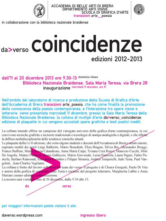 da>verso_coincidenze/edizioni 2012-2013