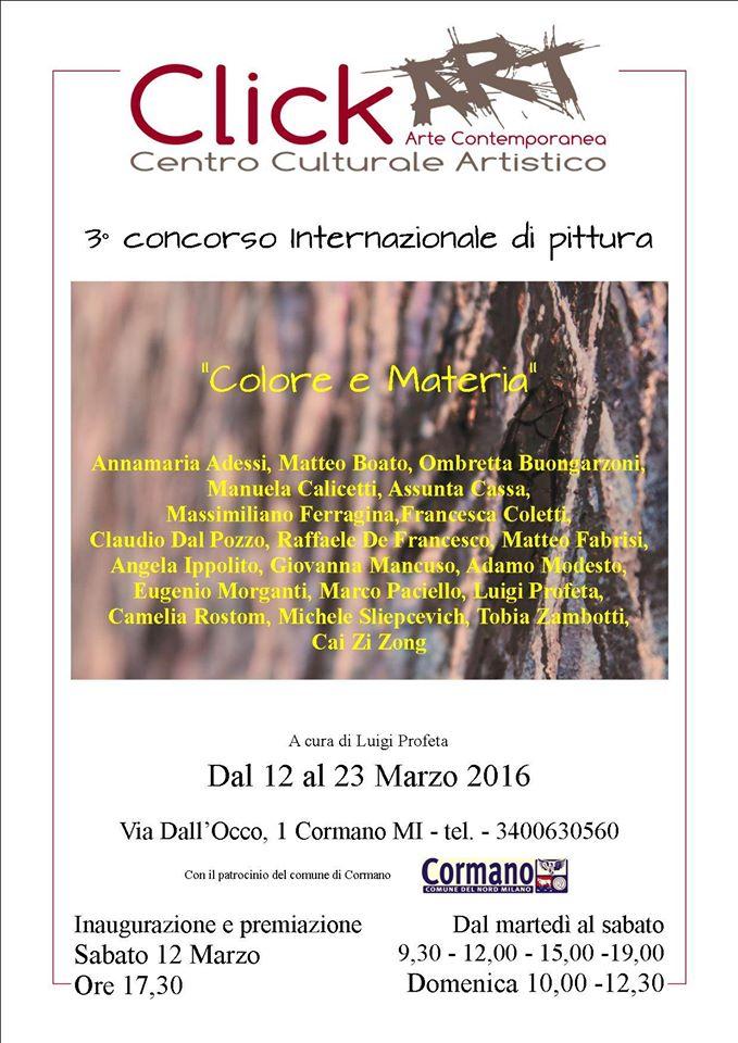 3° Concorso Internazionale di pittura "Colore e Materia"