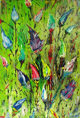 purple flowers on the grass purple flowers on the grass