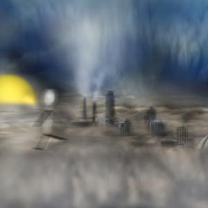 passeggiando oltre la nebbia sulla mia citta', tutto puoi vedere stop al inquinamento. passeggiando oltre la nebbia sulla mia citta', tutto puoi vedere stop al inquinamento.