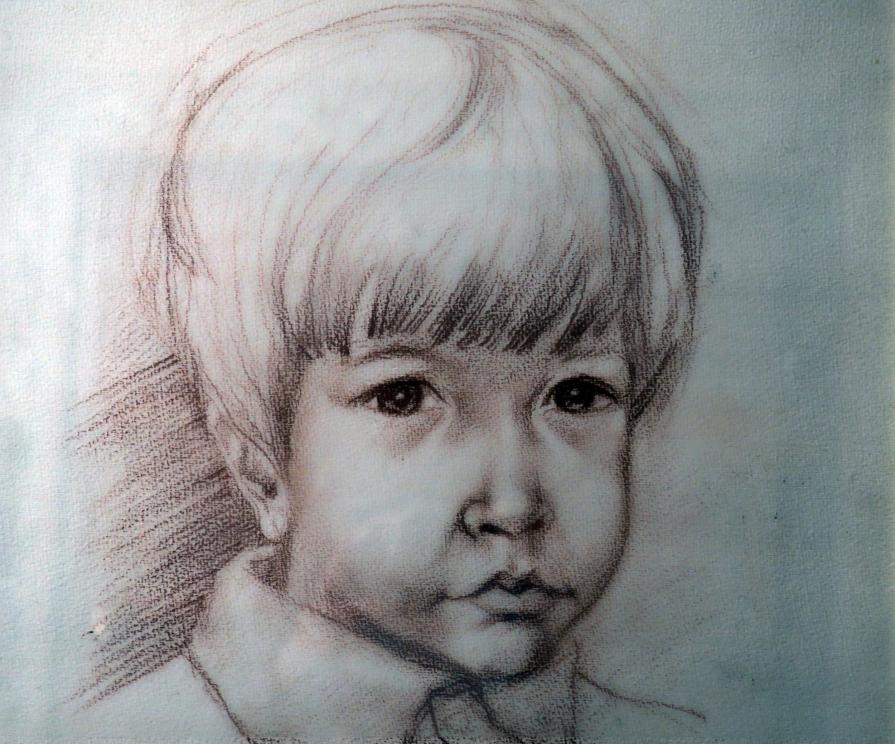 Massimino a 8 anni. Ritratto del Prof. Luciano Primavera