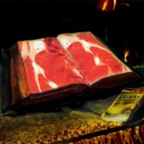 Carne fresca sui Tabloid quotidiani 