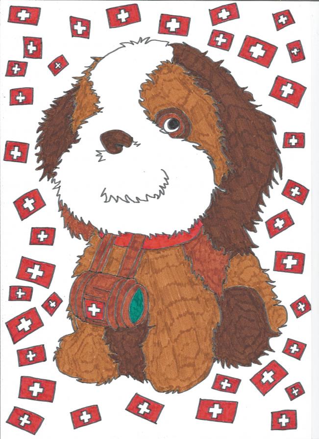 il cane san bernardo(omaggio alla svizzera)