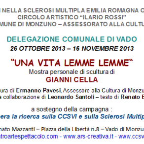 Invito Mostra personale di Gianni Cella in Sala Mazzanti a Vado (BO) Invito Mostra personale di Gianni Cella in Sala Mazzanti a Vado (BO)