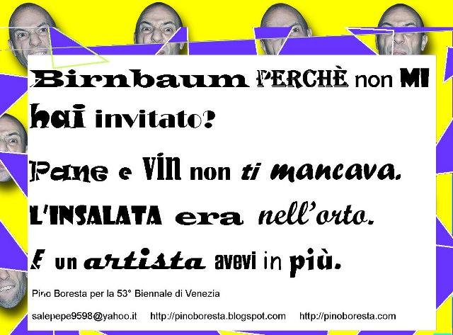 A Subversive to the 53° Biennial exhibition in Venice A Subversive to the 53° Biennial exhibition in Venice