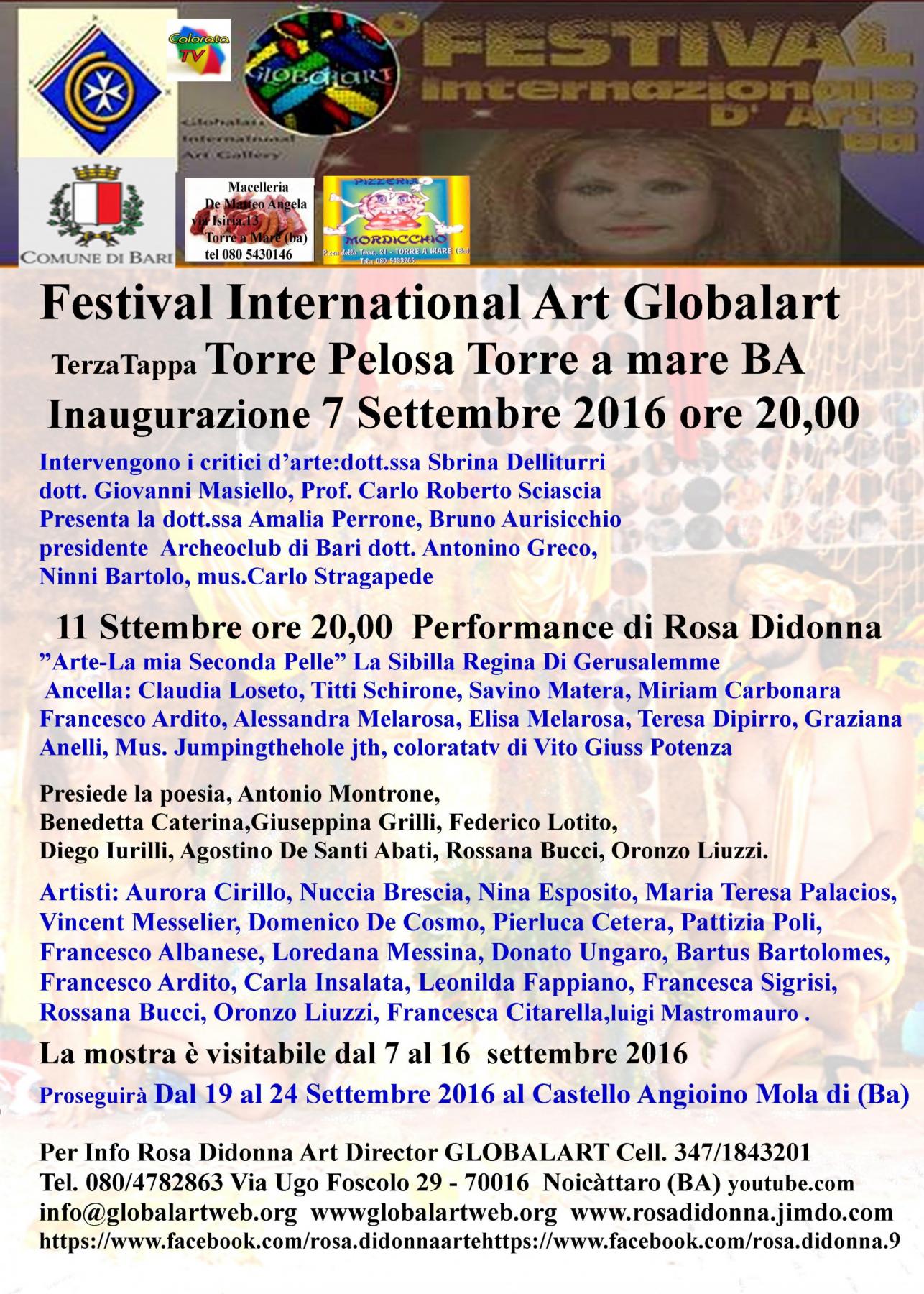 2 TORRE A MARE Festival International Art Glogalart 