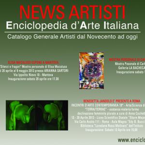 News Artisti Enciclopedia d'Arte Italiana News Artisti Enciclopedia d'Arte Italiana